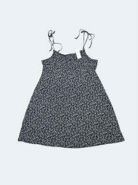 NWT American Eagle Navy Floral Ditsy Print Tie-Strap Mini Dress-XL